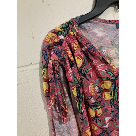 Fresh Lemon Print Sleeveless Blouse for Women XL Summer Top New with Tags NWT - Picture 4 of 7